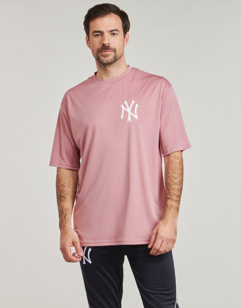 T-shirt New Era LEAGUE ESSENTIALS TEE NEW YORK YANKEES Rosa T-shirt maniche corte Uomo - 2