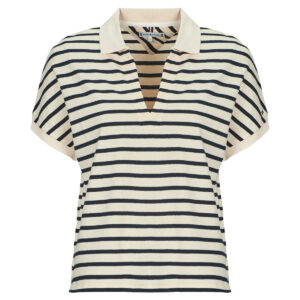 Polo  Tommy Hilfiger  LYOCELL OPEN-NK RELAXED POLO SS  Bianco -  Polo Donna