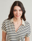 Polo Tommy Hilfiger LYOCELL OPEN-NK RELAXED POLO SS Bianco Polo Donna - 5