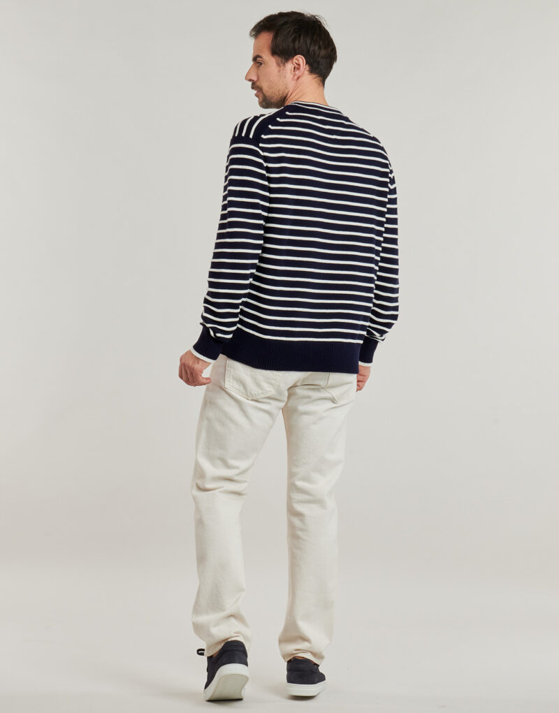 Maglione Tommy Hilfiger BRETON STRUCTURE CREW NECK Marine Maglioni Uomo - 4