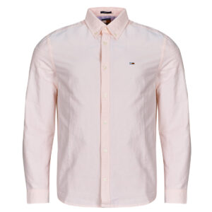 Camicia a maniche lunghe  Tommy Jeans  TJM REG OXFORD SHIRT EXT  Rosa -  Camicie a maniche lunghe Uomo