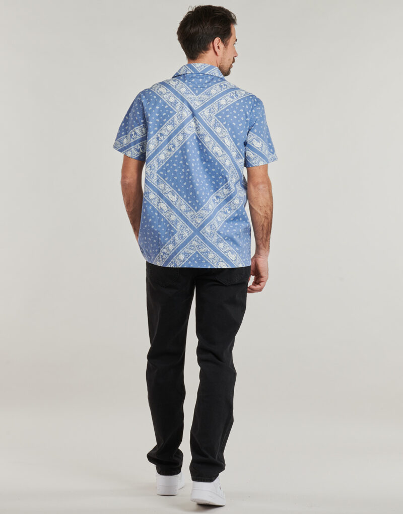 Camicia a maniche corte Tommy Jeans TJM REG AOP SS SHIRT EXT Blu Camicie a maniche corte Uomo - 4