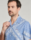 Camicia a maniche corte Tommy Jeans TJM REG AOP SS SHIRT EXT Blu Camicie a maniche corte Uomo - 5