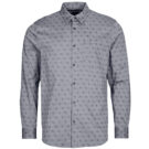 Camicia a maniche lunghe Guess 4G JACQUARD SHIRT Grigio Camicie a maniche lunghe Uomo - 1