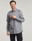 Camicia a maniche lunghe Guess 4G JACQUARD SHIRT Grigio Camicie a maniche lunghe Uomo - 2
