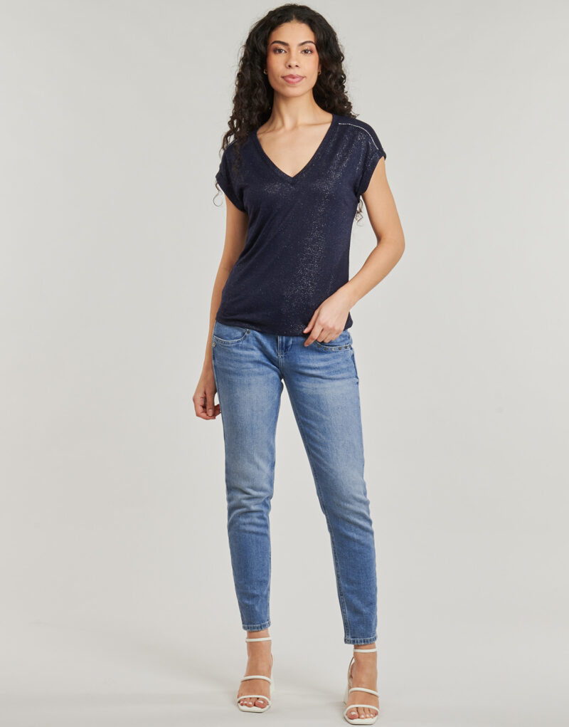 Jeans Slim Freeman T.Porter ALEXA HIGH WAIST CROPPED S-SDM Blu Jeans Slim Donna - 2