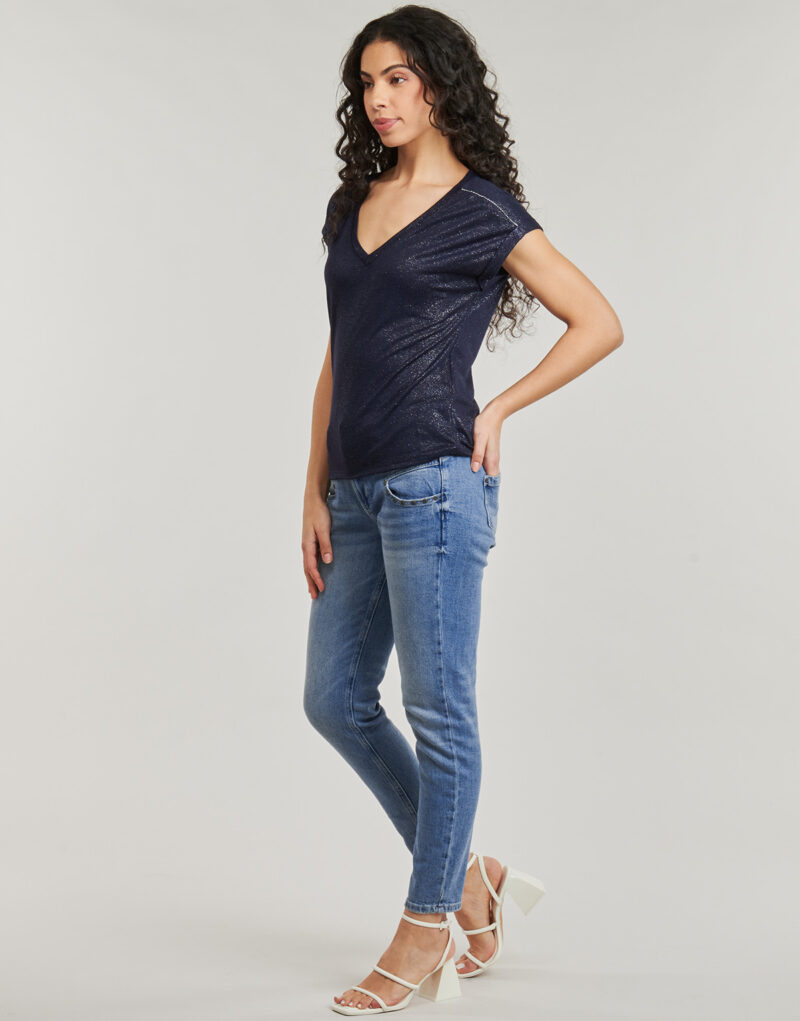 Jeans Slim Freeman T.Porter ALEXA HIGH WAIST CROPPED S-SDM Blu Jeans Slim Donna - 3