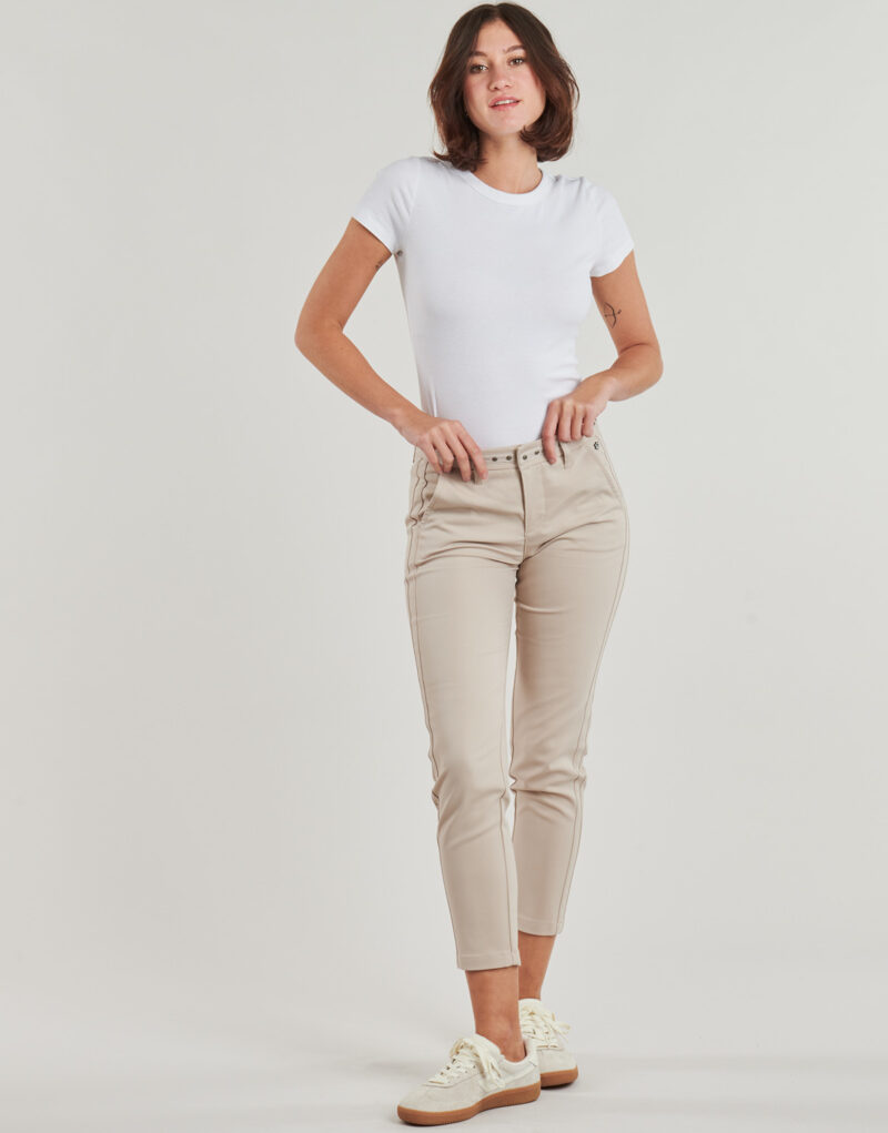 Pantalone Chino Freeman T.Porter CLAUDIA POLYNEO LIGHT Beige Pantaloni Chino Donna - 2