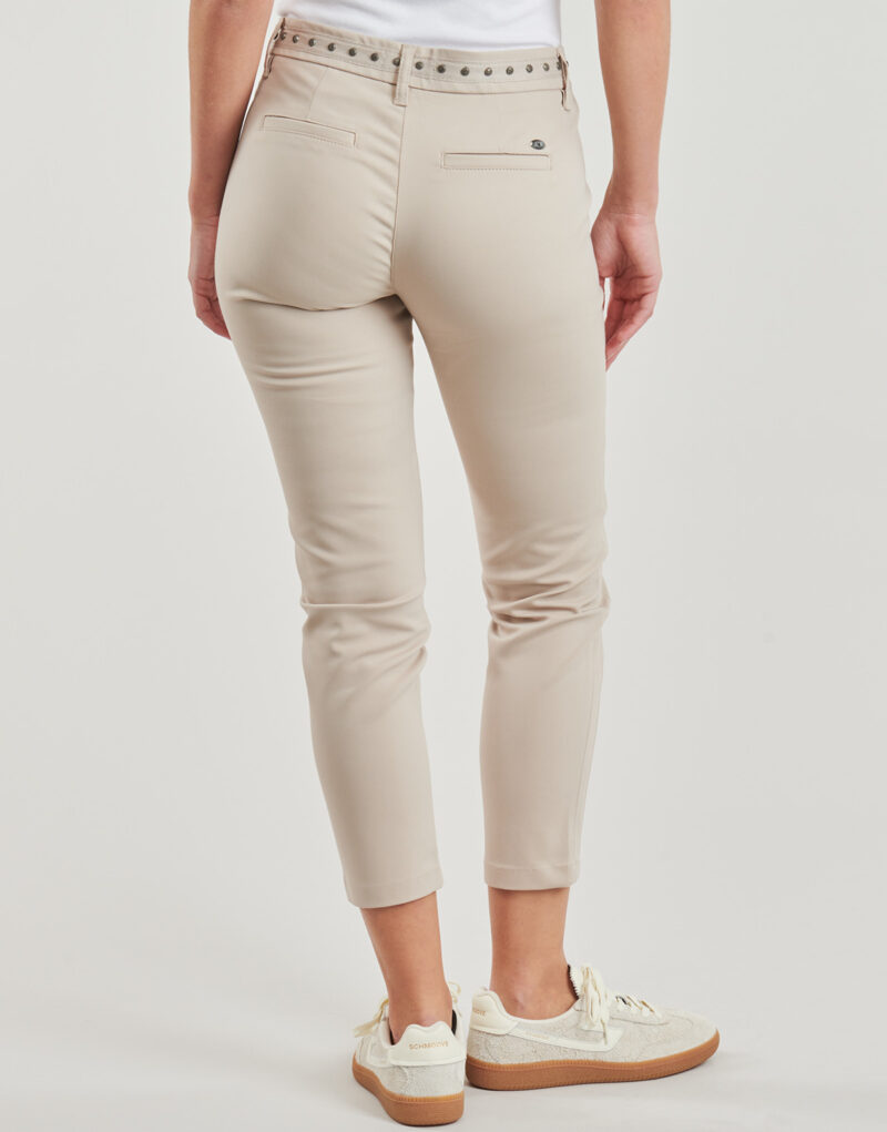 Pantalone Chino Freeman T.Porter CLAUDIA POLYNEO LIGHT Beige Pantaloni Chino Donna - 4