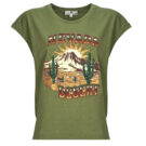 T-shirt Freeman T.Porter TARIK NEVADA Verde T-shirt maniche corte Donna - 1