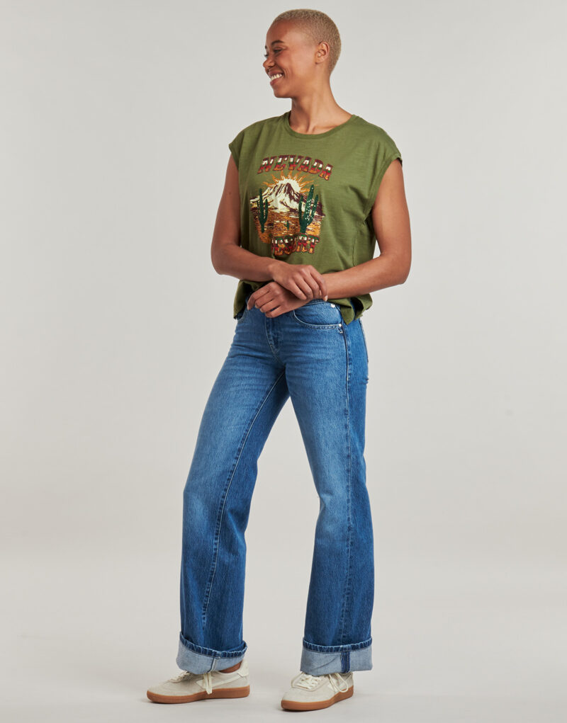 T-shirt Freeman T.Porter TARIK NEVADA Verde T-shirt maniche corte Donna - 3