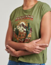 T-shirt Freeman T.Porter TARIK NEVADA Verde T-shirt maniche corte Donna - 5