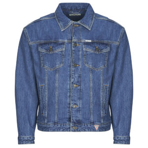 Giacca in jeans  Guess  MENS OVERSIZE TRUCKER JACKE  Blu -  Giacche in jeans Uomo