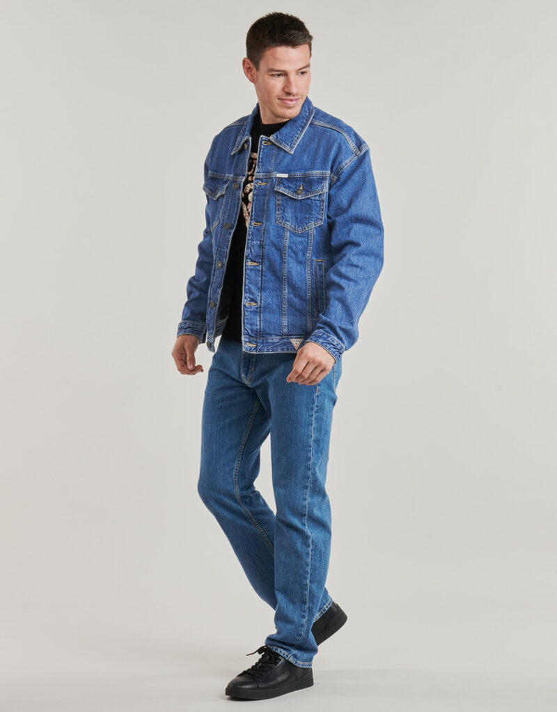 Giacca in jeans Guess MENS OVERSIZE TRUCKER JACKE Blu Giacche in jeans Uomo - 3