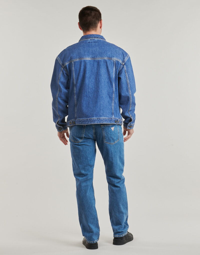 Giacca in jeans Guess MENS OVERSIZE TRUCKER JACKE Blu Giacche in jeans Uomo - 4