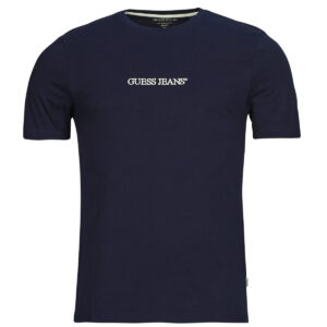 T-shirt  Guess  SS CN SLIM LOGO EMBRO TEE  Marine -  T-shirt maniche corte Uomo