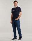 T-shirt Guess SS CN SLIM LOGO EMBRO TEE Marine T-shirt maniche corte Uomo - 3