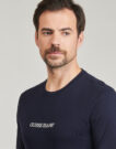 T-shirt Guess SS CN SLIM LOGO EMBRO TEE Marine T-shirt maniche corte Uomo - 5