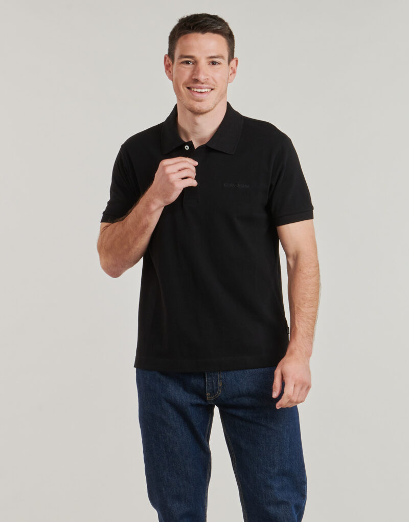 Polo Guess SS EMBRO LOGO POLO Nero Polo Uomo - 2