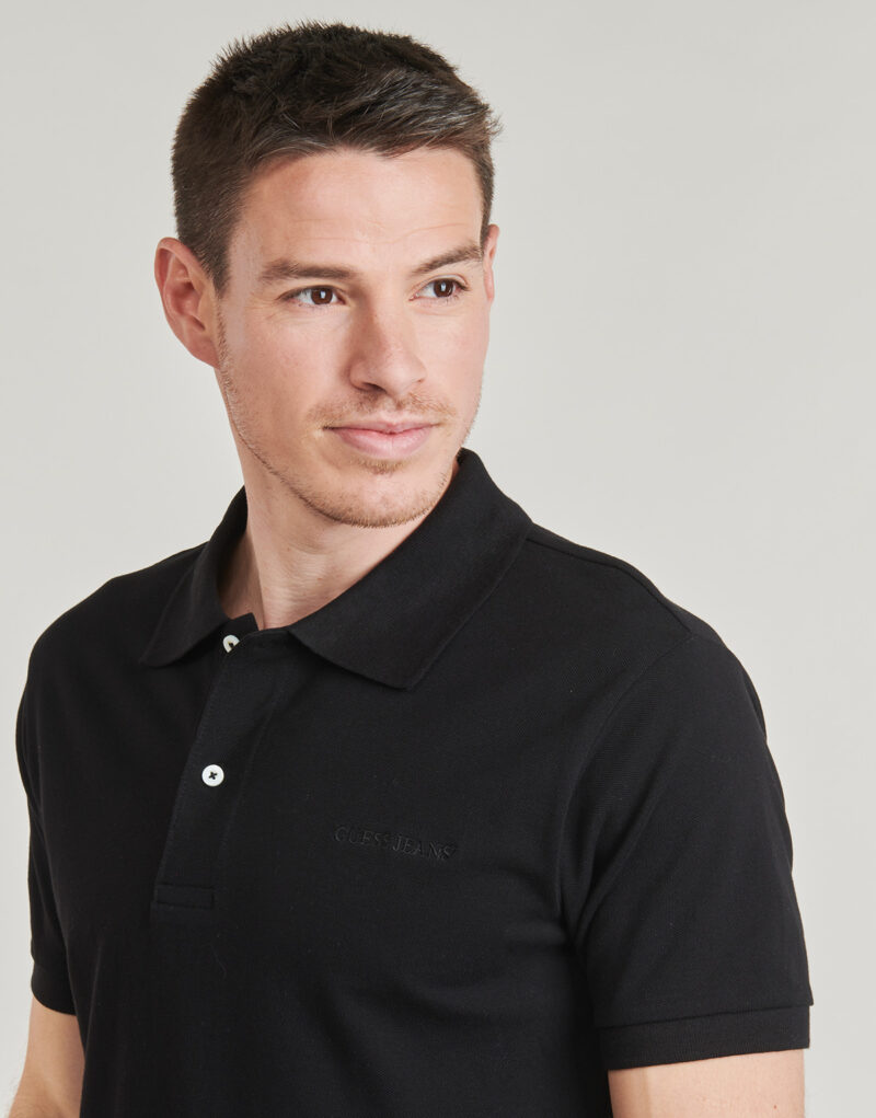 Polo Guess SS EMBRO LOGO POLO Nero Polo Uomo - 5