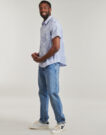Camicia a maniche corte Guess SS REG PKT COLLAR SHIRT Blu Camicie a maniche corte Uomo - 3