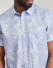 Camicia a maniche corte Guess SS REG PKT COLLAR SHIRT Blu Camicie a maniche corte Uomo - 5