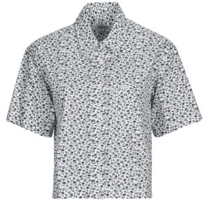 Camicia  Guess  SS CAMP COLLAR BOXY SHIRT  Multicolore -  Camicie Donna
