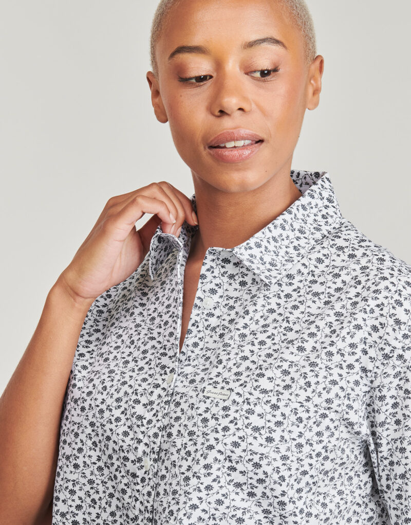 Chemise Guess SS CAMP COLLAR BOXY SHIRT Multicolore Camicie Donna - 5
