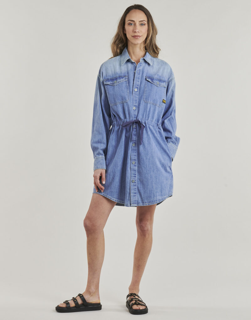 Vestido corto G-Star Raw - Vestidos cortos azules para mujer - 2