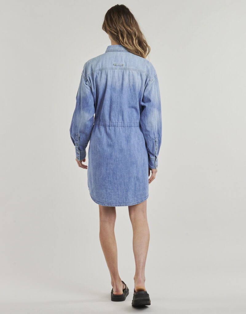 Vestido corto G-Star Raw - Vestidos cortos azules para mujer - 4