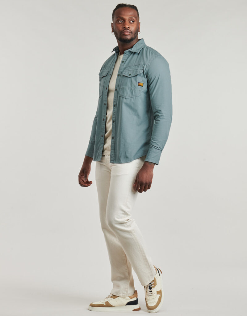Camisa de manga larga G-Star Raw Camisas de manga larga para hombre DAKOTA Blue - 3