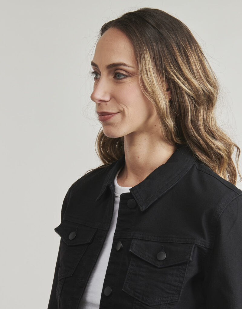 Jeansjacke JDY JDYMOON Schwarze Jeansjacken f&uuml;r Damen - 5