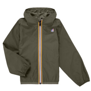 K-Way LE VRAI PETIT CLAUDE 4.0 100 % NYLON RECYCLED Kaki - giacca a vento Bambino