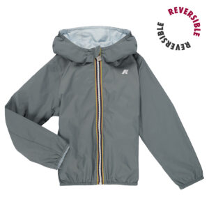 K-Way LE VRAI JAKE PLUS 2. DOUBLE Verde - giacca a vento Bambino