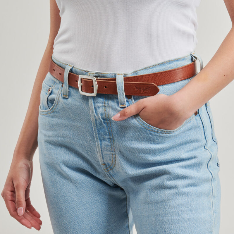Cintura  Levis  LUX LEATHER BELT REGULAR  Marrone -  Cinture Donna - 3