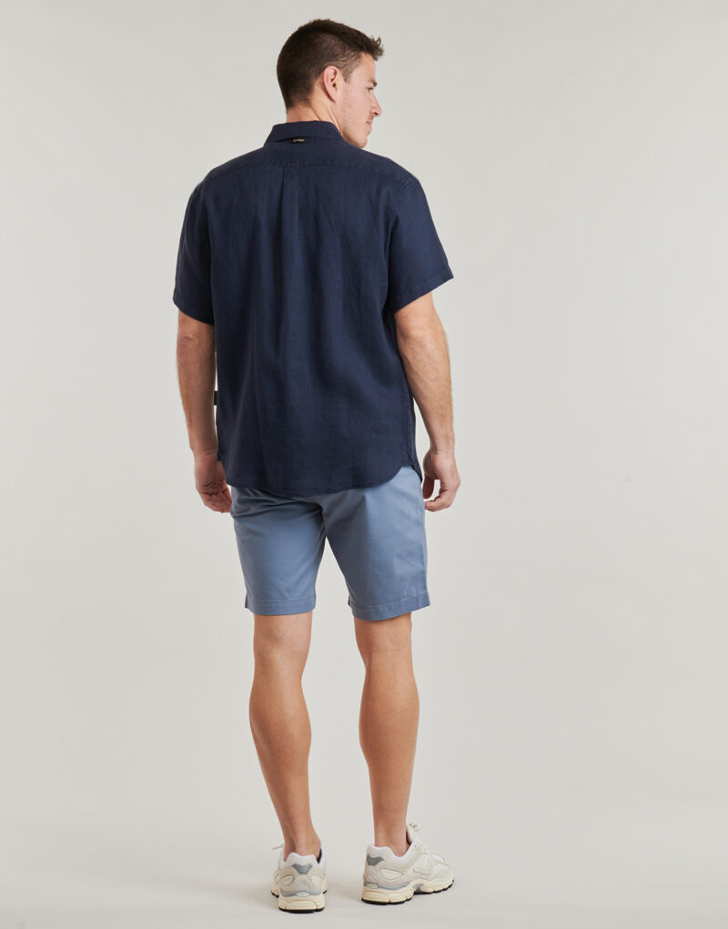 Camicia a maniche corte Napapijri G-LINEN Marine Camicie a maniche corte Uomo - 4