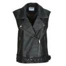 Noisy May NMLINA Lederjacke Schwarz Lederjacken Damen - 1