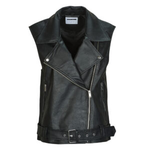 Giacca in pelle  Noisy May  NMLINA  Nero -   Giacche in pelle Donna