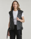 Noisy May NMLINA Lederjacke Schwarz Lederjacken Damen - 2