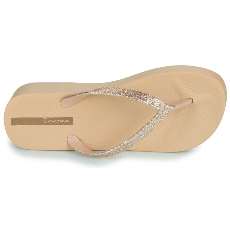 Ipanema MESH CHIC PLAT FEM Beige Flip Zehentrenner f&uuml;r Damen - Gr&ouml;&szlig;e 6