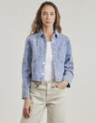 Denim jacket Le Temps des Cerises APOLO Blu Giacche in jeans Donna - 2