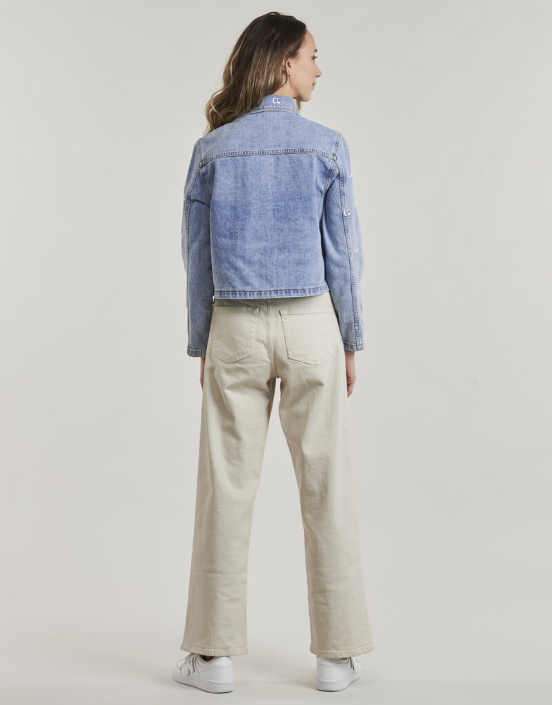 Denim jacket Le Temps des Cerises APOLO Blu Giacche in jeans Donna - 4