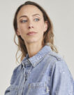 Denim jacket Le Temps des Cerises APOLO Blu Giacche in jeans Donna - 5
