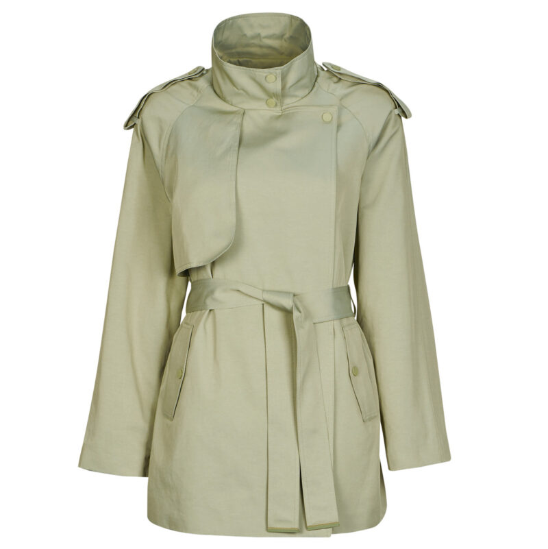 Trench Morgan GLINE Green Trench Coat Women - 1