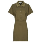 Short dress Morgan RINOL Khaki Women's Short Dresses - 1