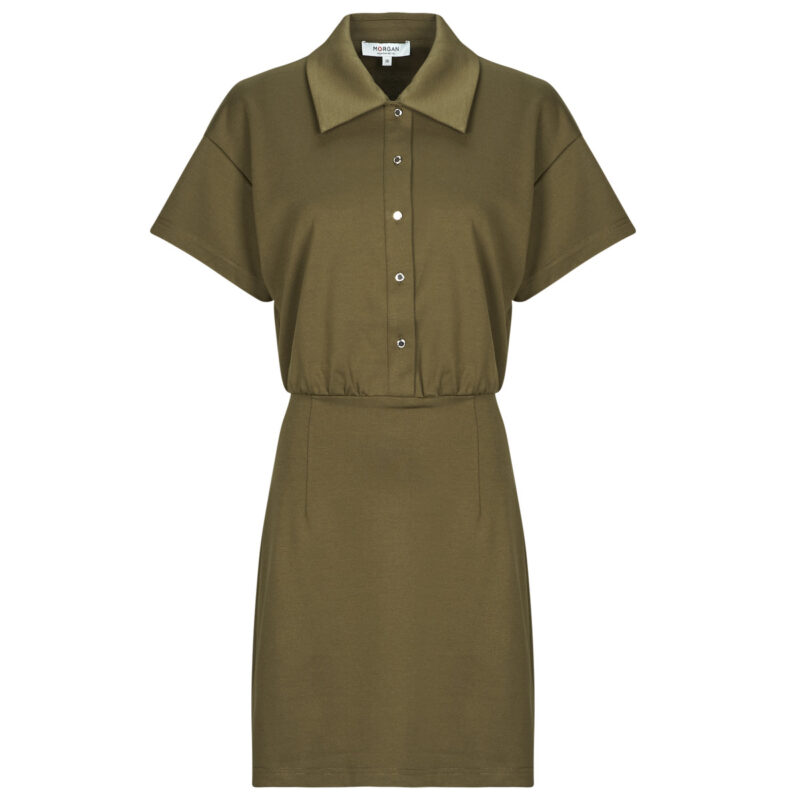 Short dress Morgan RINOL Khaki Women's Short Dresses - 1