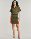 Short dress Morgan RINOL Khaki Women's Short Dresses - 2