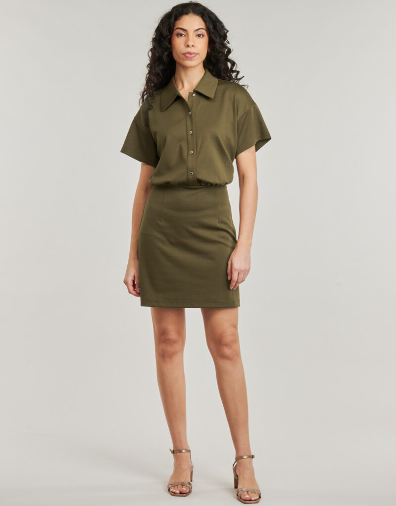 Short dress Morgan RINOL Khaki Women's Short Dresses - 2
