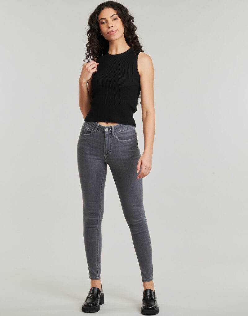 Jeans skynny  Vila  VISARAH  Grigio -   Jeans skynny Donna - 2