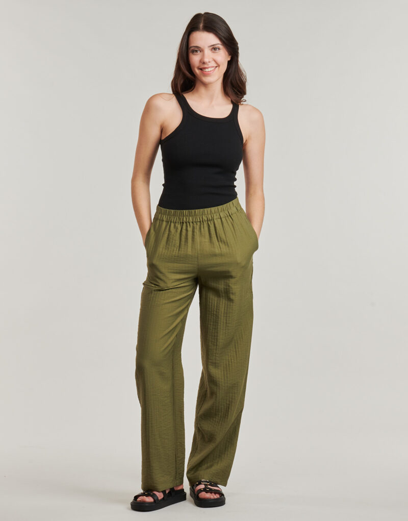 Vila VICLO Khaki Soft Trousers / Harem Pants Women's Soft Trousers / Harem Pants - 2